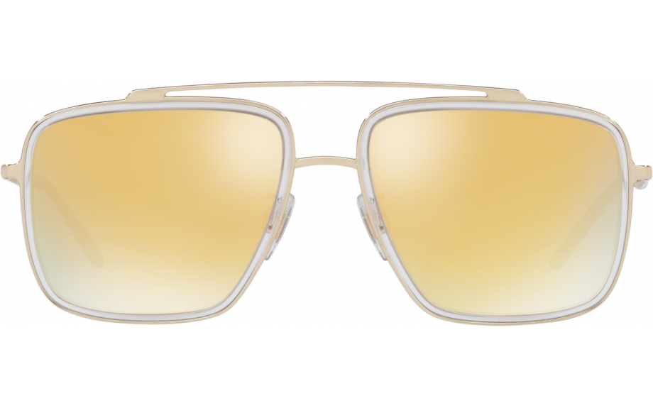 Brown Mirror Gold DG2220-488-7P-57 Dolce&Gabbana DG2220 Sunglasses 488/7P-57 