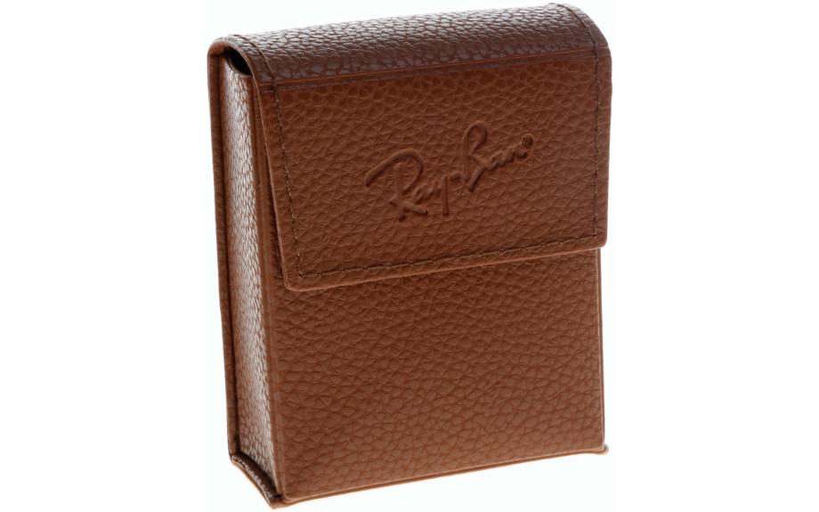 ray ban brown leather case